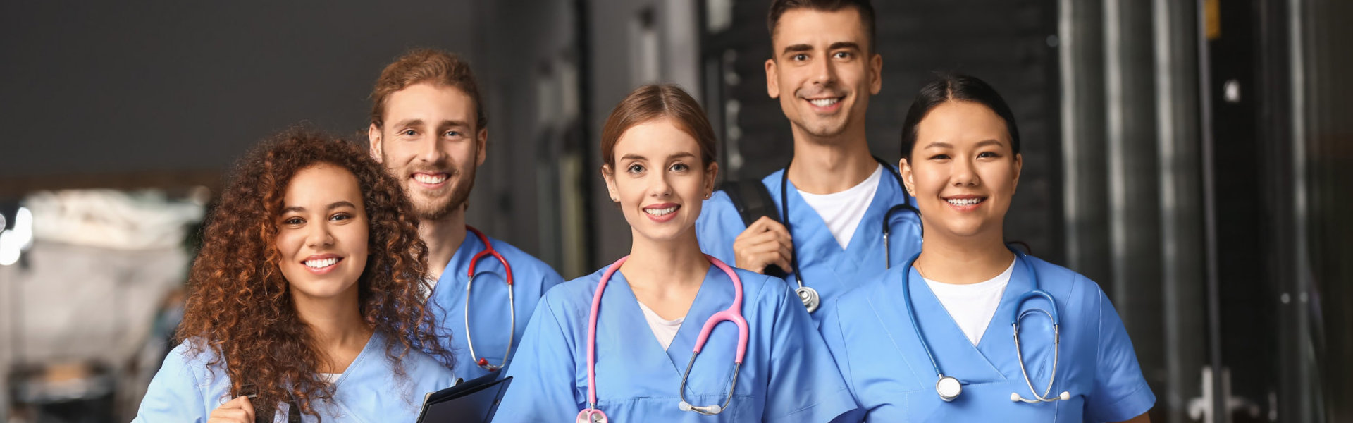 group of nurse looking at the camera